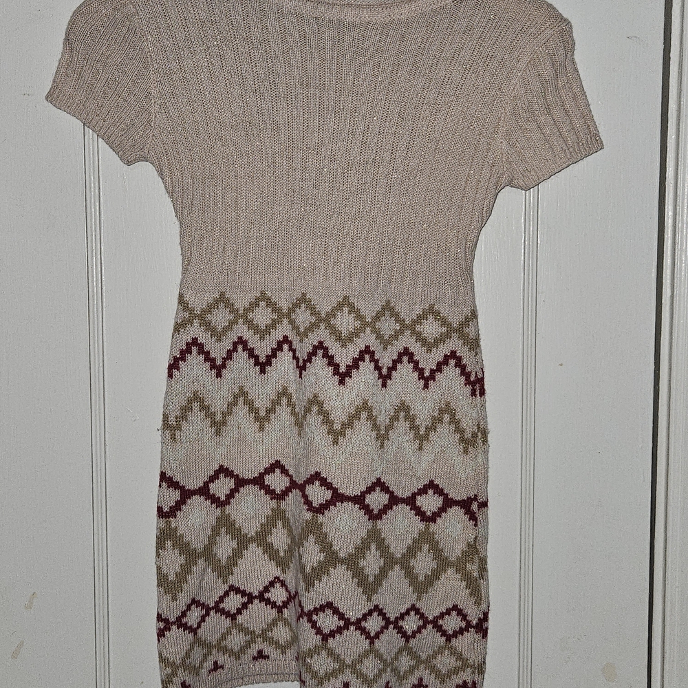 Derek Heart Cream Knit Dress